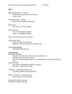 NEU 202 Introduction to Cognitive Neuroscience Study guide 1