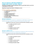 CS 141 MIDTERM STUDY GUIDE Zybook LAB Section 2 Part 1 