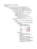 Anatomy and Physiology II, Chapter 23, Week 5