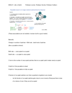Life on Earth: Mechanisms of change in nature week 6