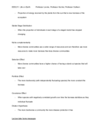 Life on Earth: Mechanisms of change in nature study guide 1
