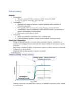 Voltammetry Notes