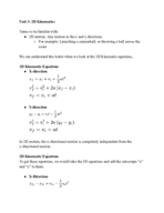PHYS02A Unit 3 Lecture Notes