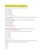 Anaerobic Respiration ( Bioenergetics ) Quizz