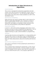 Introduction to Data Structures