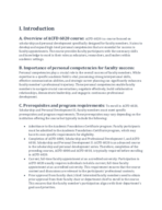 ACFD 6020 Scholarship and Personal Development III