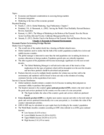 CGMS522: Week 3 - The Economic Environment