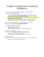 Chapter 2 Introduction to Business Intelligence