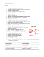 Bio101 Living Env Study Guide