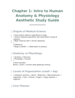 A&P Chapter 1 test study guide