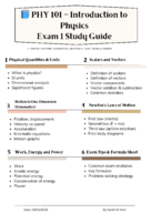 PHY 101
