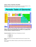 Chemistry 110 week 5