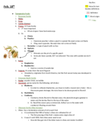 BIOL 304, Notes for Feb. 18th and 23rd