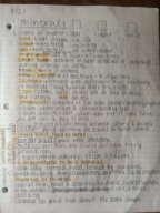 Geology 102 Test 1