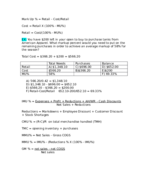 AMD 376: Merchandising, Planning & Control Notes 4