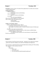 EC201 Week 1 Notes @ MSU
