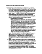Final Study Guide