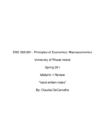 ECN 202 (Macroeconomics) Study guide