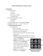 NTRI 2000 Exam 2 Study Guide