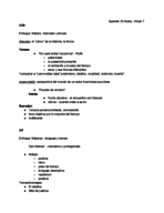 Spanish 25 Notes - Week 7