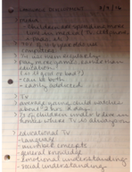 Language Development