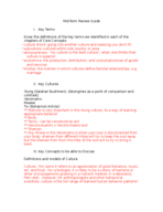 Study Guide for Midterm