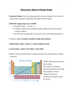 Chemistry Exam 2 Study Guide