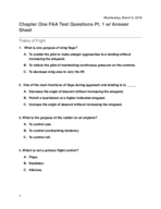 FAA Exam Prep Chapter One Pt. 1