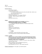 Notes for Week of 3/5