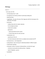 Biology (Sept. 15, 17)