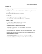 Notes- ch 3