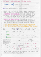 CHEM Exam 2 Study Guide