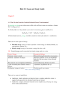 Biol 213 Exam no2 Study Guide