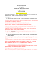 Sociology Exam 2 Study Guide