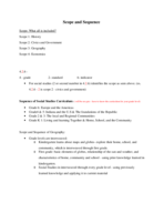 Scope and Sequence 