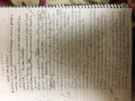 Week notes 