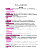Exam 1 Study Guide