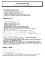 exam 2 study guide