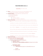 Exam I Study Guide
