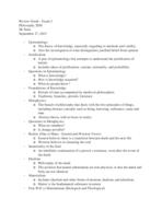 Study Guide Exam 2