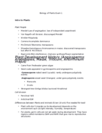Biology of Plants Study Guide