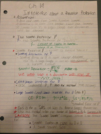 Intro to Stats Chapter 19 and Chapter 20 notes