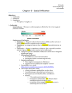 Chapter 9 - Social Influence
