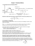 Physics 151 Chapter 7 notes