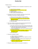 The Biology of Coral Reef Study Guide