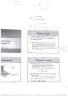 Corporate Finance Notes - Stock Valuation