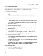 Weekly Lecture Notes/ Problem Set 7 