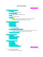 TEST TWO NOTES