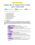Bio 180 Exam 2 Study Guide!