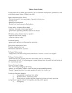 Introduction to Macroeconomics Exam 1 Study Guide